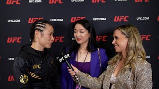 Zhang Weili UFC 300 Backstage Interview [upl. by Nevets]