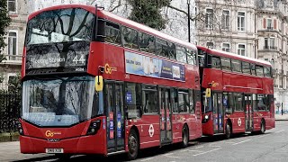 London Bus Route 44  Tooting Station to Victoria  Subtitles [upl. by Ecirtam]