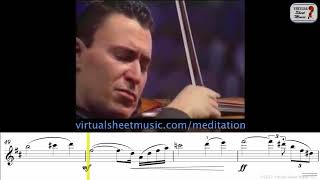 Massenet  Meditation from Thais  Sheet Music Play Along [upl. by Sonia]