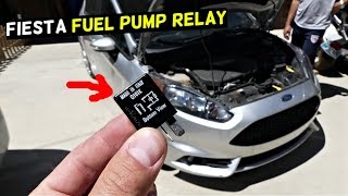 FORD FIESTA FUEL PUMP RELAY LOCATION MK7 ST [upl. by Sellma]