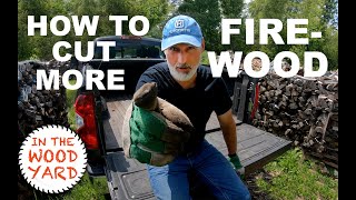 How to cut MORE Firewood  386 [upl. by Ellerrehs221]