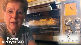 Making Fried Chicken in Emeril Power AirFryer 360  Air Fryer Recipe Review by Mary [upl. by Gnot]