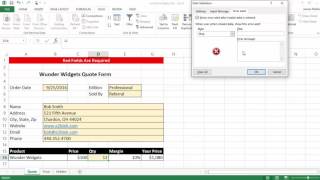 Excel Quote Form [upl. by Anilorak450]