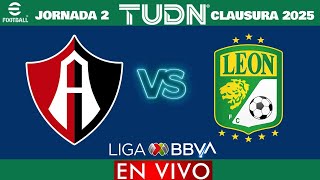 Atlas vs León EN VIVO  Jornada 2 Liga MX Clausura 2025 [upl. by Tadich919]