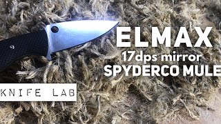 Elmax edge retention  Spyderco Mule [upl. by Annhej]