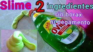 cómo hacer SLIME sin BÓRAX y sin PEGAMENTO transparente [upl. by Ammon]