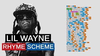 Lil Wayne on Bloody Mary  Rhyme Scheme [upl. by Yenattirb]