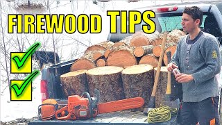 👌TOP 5 Firewood TIPS and MISTAKES to avoid Cutting Storage Processing [upl. by Jessalin]