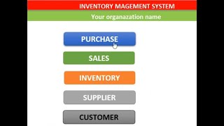 Inventory Management System  Microsoft Excel [upl. by Anaibib]