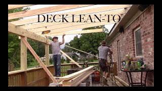 Installing a Leanto Roof on an existing Deck [upl. by Nottnerb]