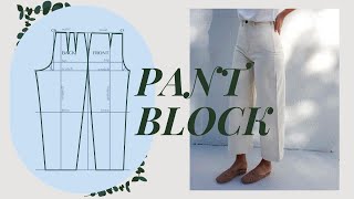 Make Pants that FIT from Scratch  Trouser Block Tutorial  LYDIA NAOMI [upl. by Barrus]