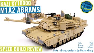 KAZI KY10000  M1A2 Abrams MBT  Speed Build Review [upl. by Sisxela223]