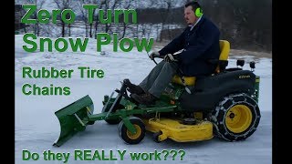 John Deere  Z655 Zero Turn Mower  Snow Plow [upl. by Suelo]