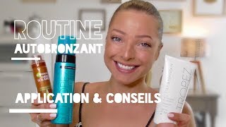 ROUTINE amp APPLICATION AUTOBRONZANT SANS TRACE NI DÉMARCATION Mains Pieds Corps beautybycarlene [upl. by Keare367]