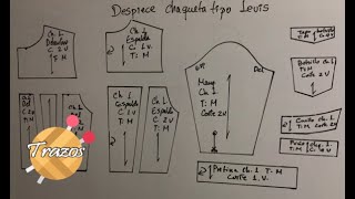 Patrón de chaqueta tipo Levi´s Parte 1 [upl. by Tuchman]