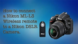 Nikon MLL3 Wireless Remote Setup [upl. by Alolomo]