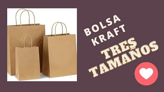 ✔️¿COMO HACER BOLSAS KRAFT DE DIFERENTES TAMAÑOS [upl. by Lewap]