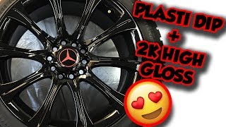 How To Spray 2K High Gloss Plasti Dip Rims [upl. by Basset]