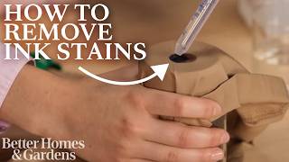 How to Remove Ink Stains  Better Homes and Garden [upl. by Etnauj]