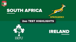 HIGHLIGHTS  SOUTH AFRICA v IRELAND  July Internationals 2024  Second Test [upl. by Thurlough]