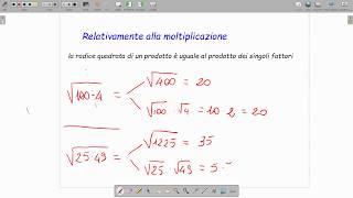 Le proprietà delle radici quadrate [upl. by Fishback]