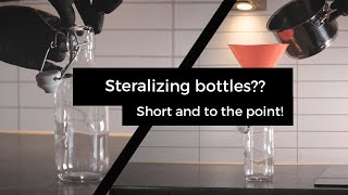 How to sterilize glass bottlesIn 1 minute [upl. by Neelhtak]