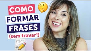 COMO APRENDER A FORMAR FRASES EM INGLÊS  Carina Responde [upl. by Vaclava212]