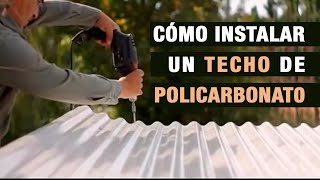 Capacitación Techo de Policarbonato  Construir TV [upl. by Noraf]