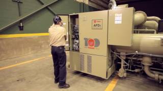 New Trane Series S CenTraVac Chiller Installation [upl. by Sotnas]