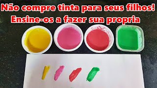 TINTA CASEIRA PARA CRIANÇAS COM 2 INGREDIENTES [upl. by Althee]