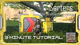 Sorters  Space Engineers 3 Minute Tutorial [upl. by Neyr710]