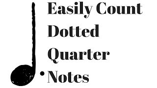 How to Count Dotted Quarter Notes  Animated Rhythm Lesson [upl. by Irwin454]