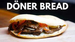 How to make Turkish Pita Bread  Homemade Doner Bread [upl. by Luttrell]