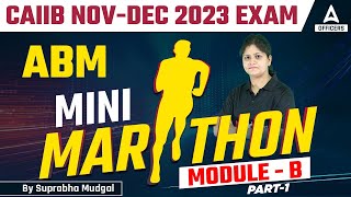 CAIIB Nov Dec 2023 Exam  CAIIB ABM Mini Marathon  Module B  Part 1 [upl. by Hakim902]