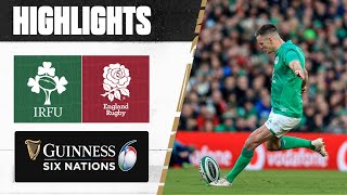 HIGHLIGHTS  Ireland v England  2023 Guinness Six Nations [upl. by Cecil614]