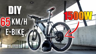 DIY Electric Bike 65kmh Using 1500W EBike Conversion Kit [upl. by Mountfort]