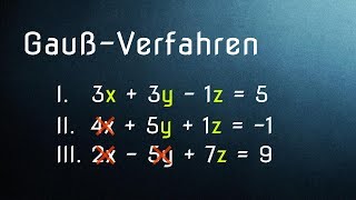 GaußVerfahren Grundlagen LGS und Additionsverfahren [upl. by Ardnael]