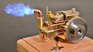 Self Unboxing Steampunk Engine  Mini 4Stroke Engine [upl. by Vi]