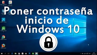 Como poner clave o contraseña de inicio a Windows 10 [upl. by Anitsirhk147]