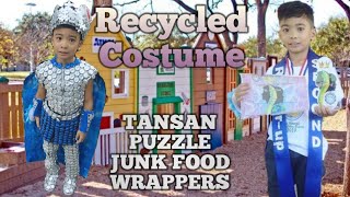 Recycled Costume for girls and boys Ideas Paano gumawa ng costume Oct 42019 Tansan Puzzles [upl. by Howlend]