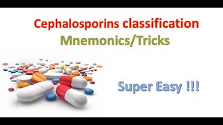 Easy tricks mnemonics cephalosporin classification  Cephalosporin classification mnemonic [upl. by Zorana419]