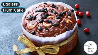 Christmas Special Eggless Plum Cake Recipe without Oven  Easy Plum Cake Recipe The Terrace Kitchen [upl. by Faina]