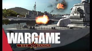 NAVAL WARFARE AND A VOLCANO Wargame Red Dragon Gameplay Smoke In The Water 4v4 [upl. by Damour312]