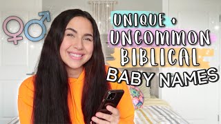 RARE  UNIQUE Biblical Baby Names 2020 For Boys amp Girls  Uncommon Baby Names From The Bible [upl. by Amalbergas387]