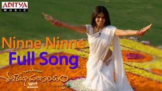 Ninne Ninne Full Song ll Sashirekha Parinayam Movie ll Tarun Genelia DSouza [upl. by Marcille412]