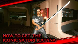 Cyberpunk 2077  How to Get the Iconic Satori Katana during The Heist Job [upl. by Aela155]