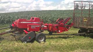 Massey Ferguson 1837 Square Baler Java Farm Supply [upl. by Yessac809]