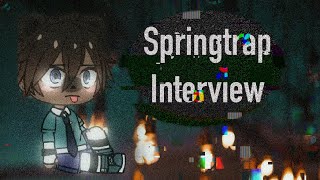 Fnaf 1 reacts to springtrap interview [upl. by Ecnarret8]