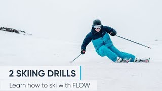 2 Skiing Drills To Help IMPROVE YOUR TECHNIQUE [upl. by Jameson]