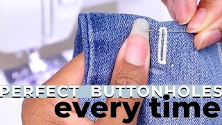 Beginners Guide to Sewing Perfect Buttonholes EVERY Time [upl. by Klemens531]